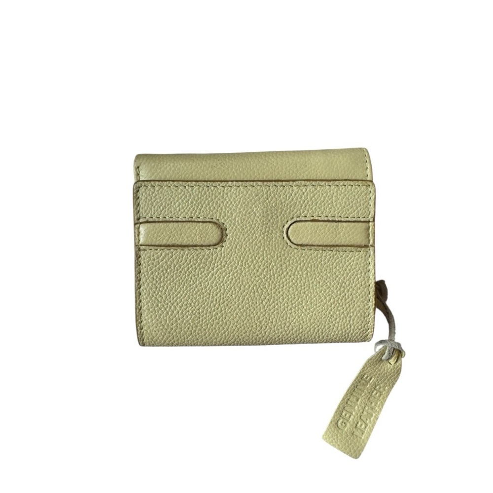 MADE IN INDIA Yellow Leather Wallet NWT